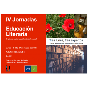 cartel iv jornada de educacion literaria valladolid 2023
