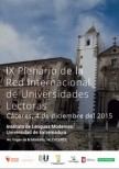 El 4 de Diciembre se celebra el IX Plenario de la Red Internacional de Universidades Lectoras en la Universidad de Extremadura