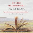 IV Curso LITERATURA EN LA RIOJA