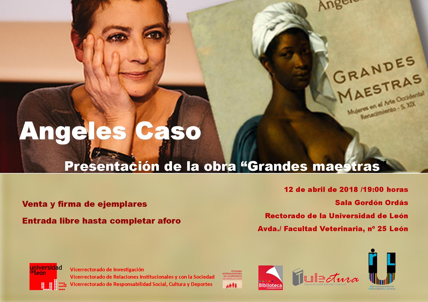 Ángeles Caso. Presentación del libro “Grandes maestras”