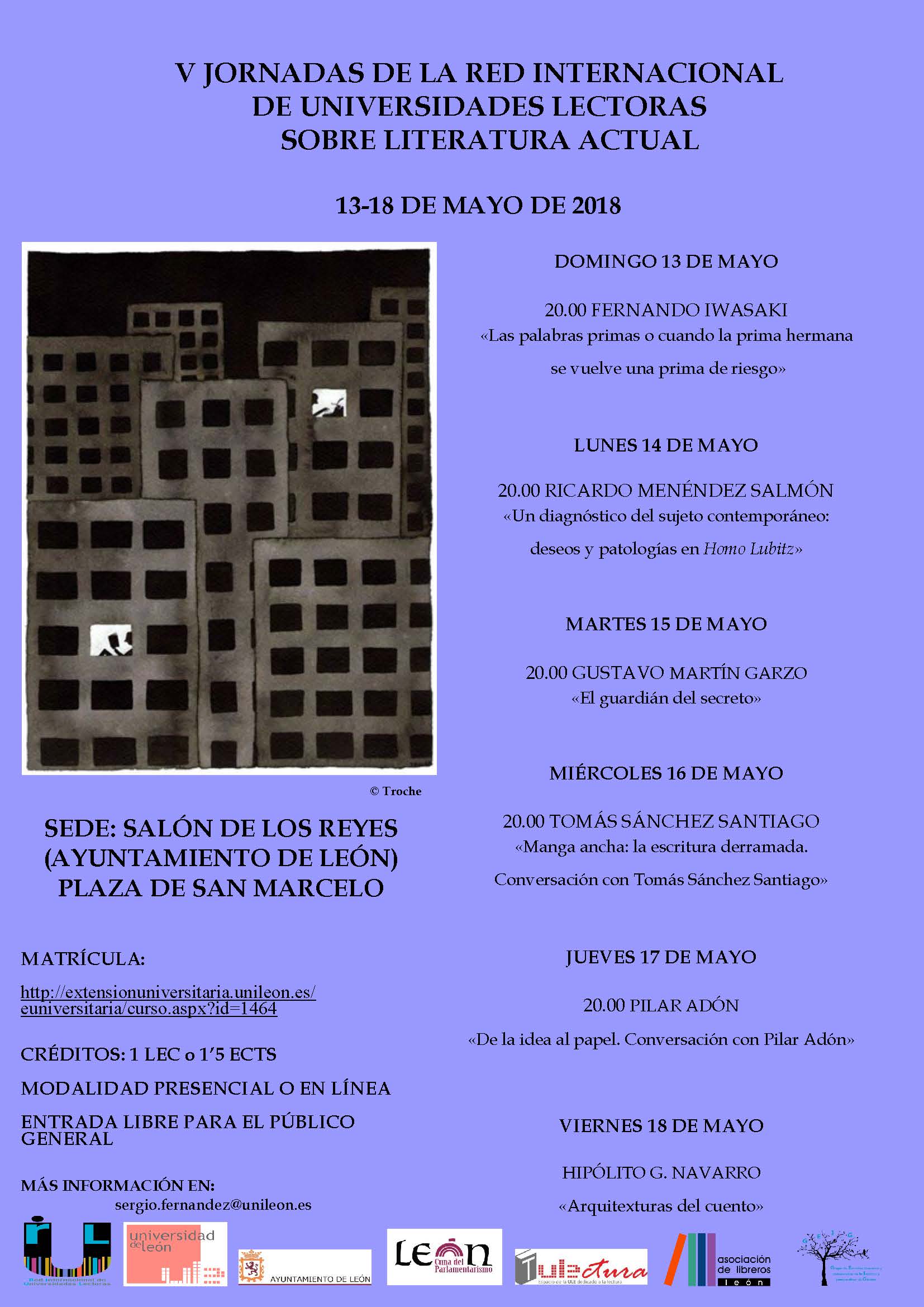 V Jornadas de la RIUL sobre la Literatura Actual