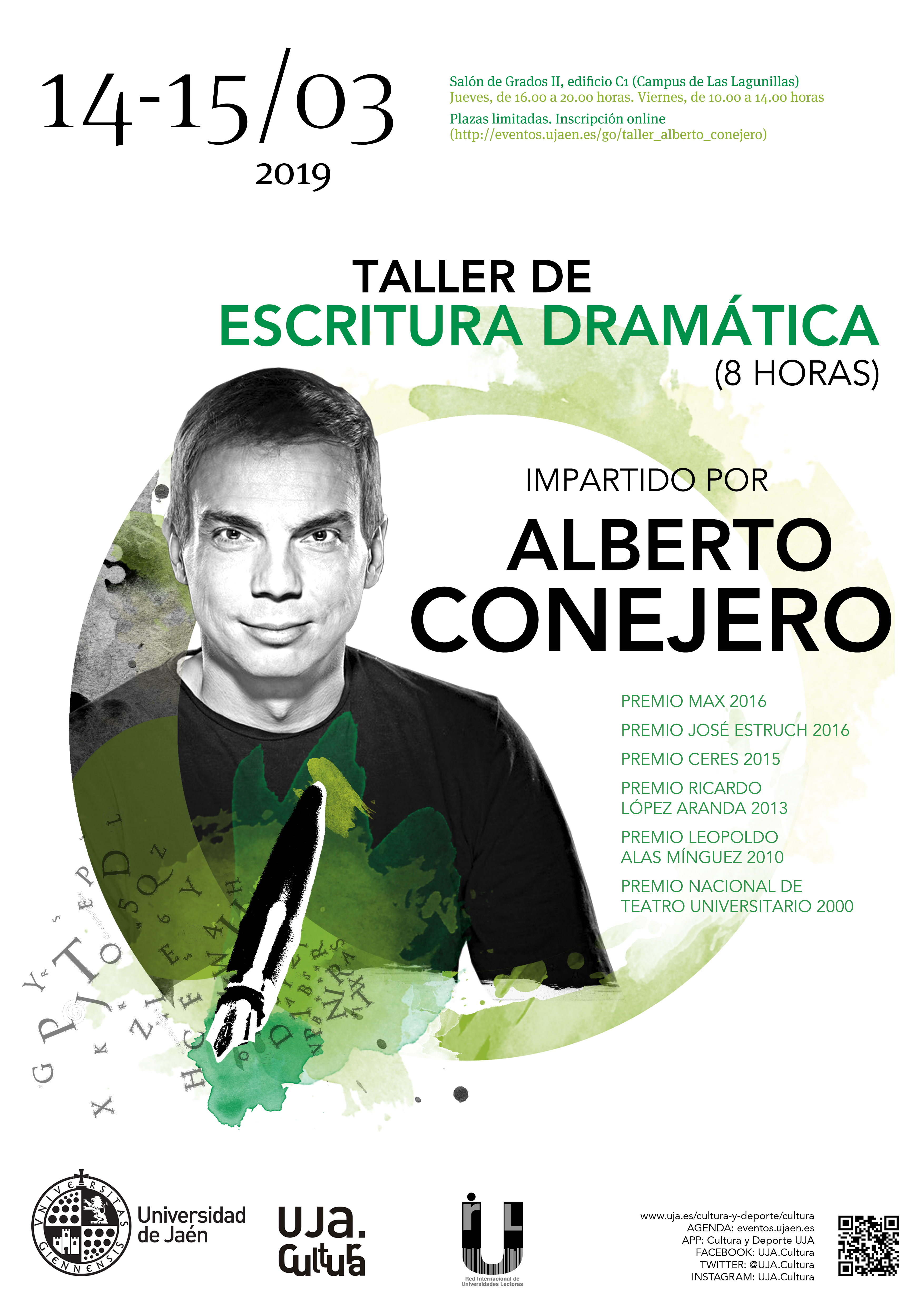 Taller de escritura dramática impartido por Alberto Conejero