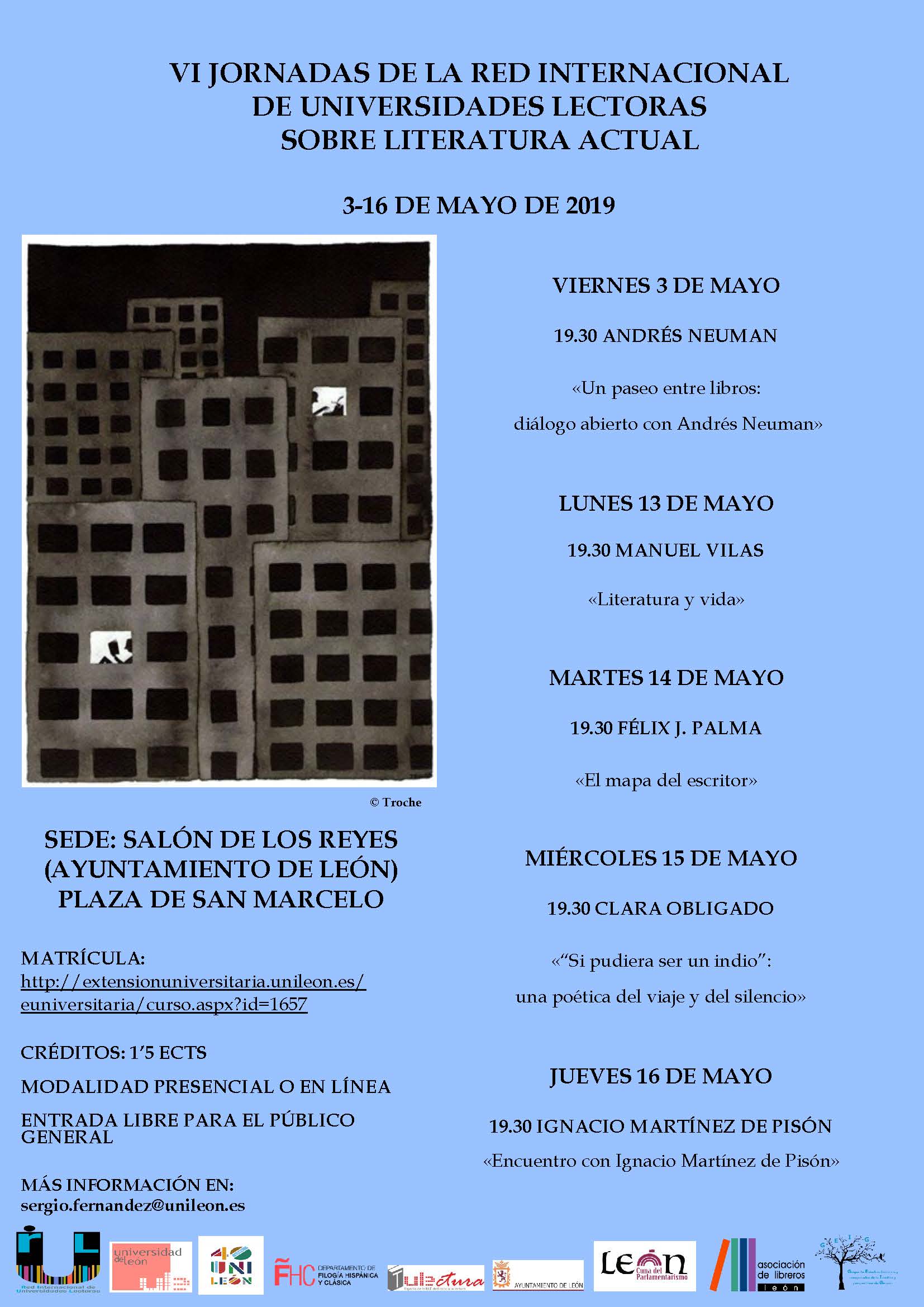 VI Jornadas de la RIUL sobre la Literatura Actual