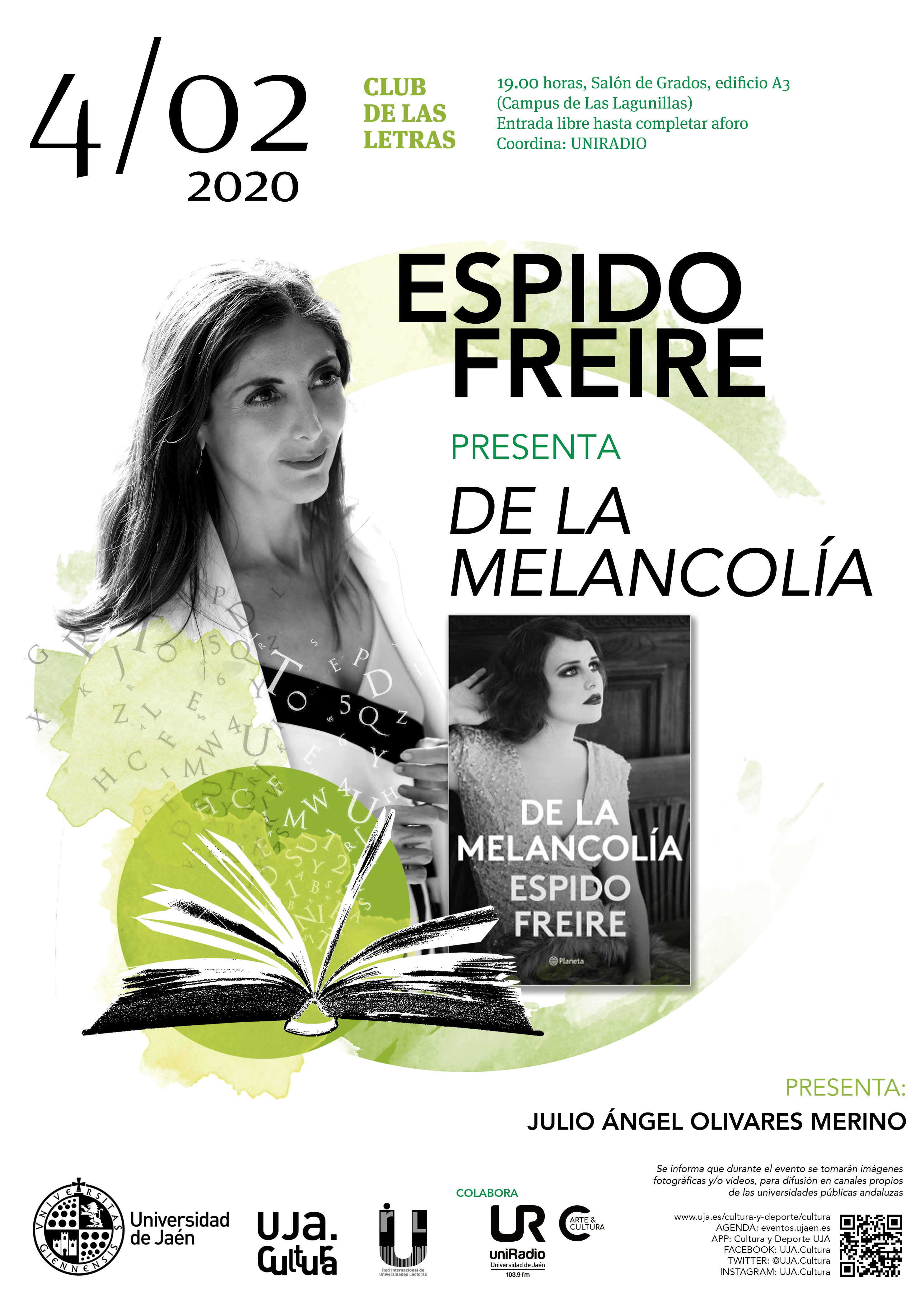 Club de letras. Espido Freire presenta De la melancolía