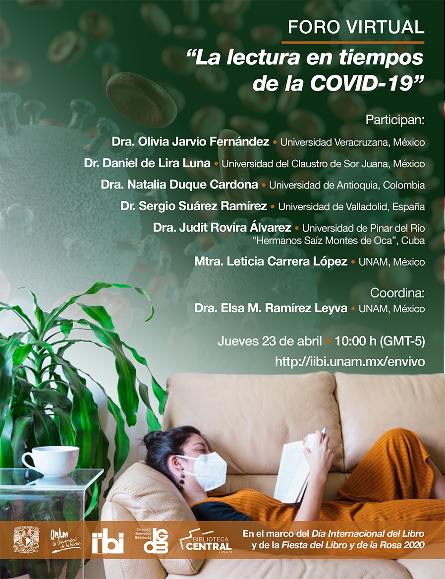 Foro Virtual en México: La lectura en tiempos del Covid.19