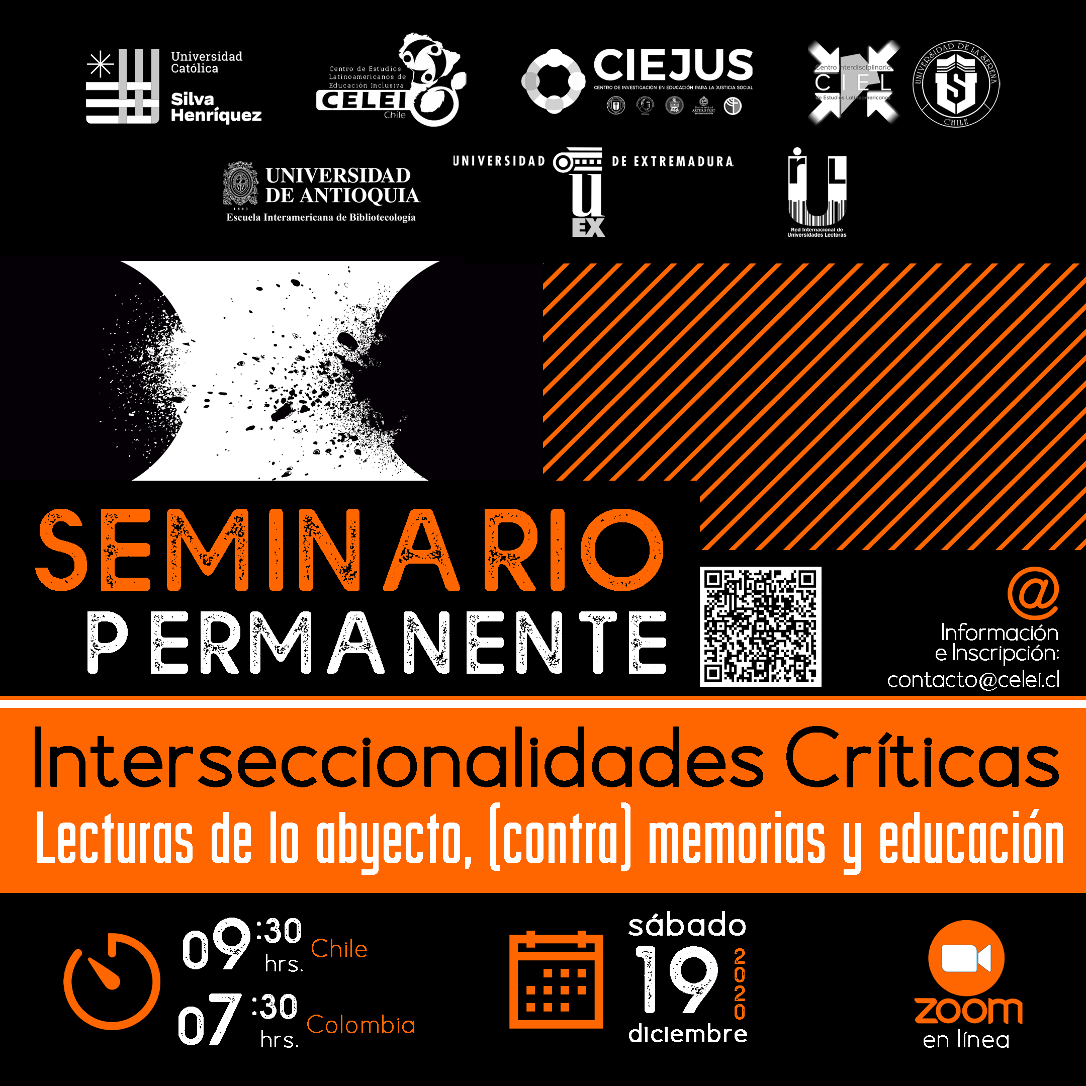 Seminario permanente Interseccionalidades críticas: Lecturas de lo abyecto, (contra) memorias y educación