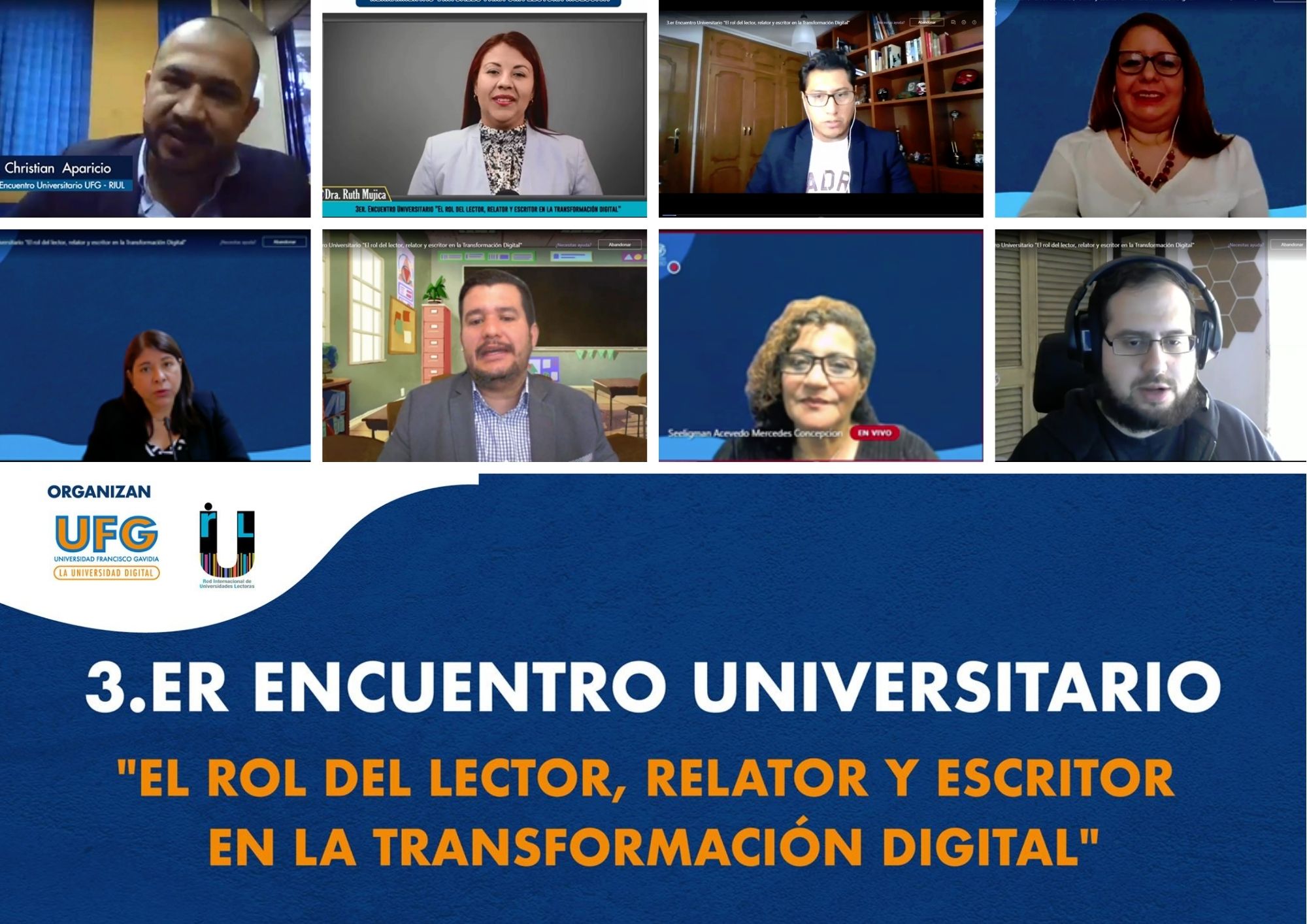 Tercer Encuentro Universitario “El rol del lector, relator y escritor en la trasformación digital”