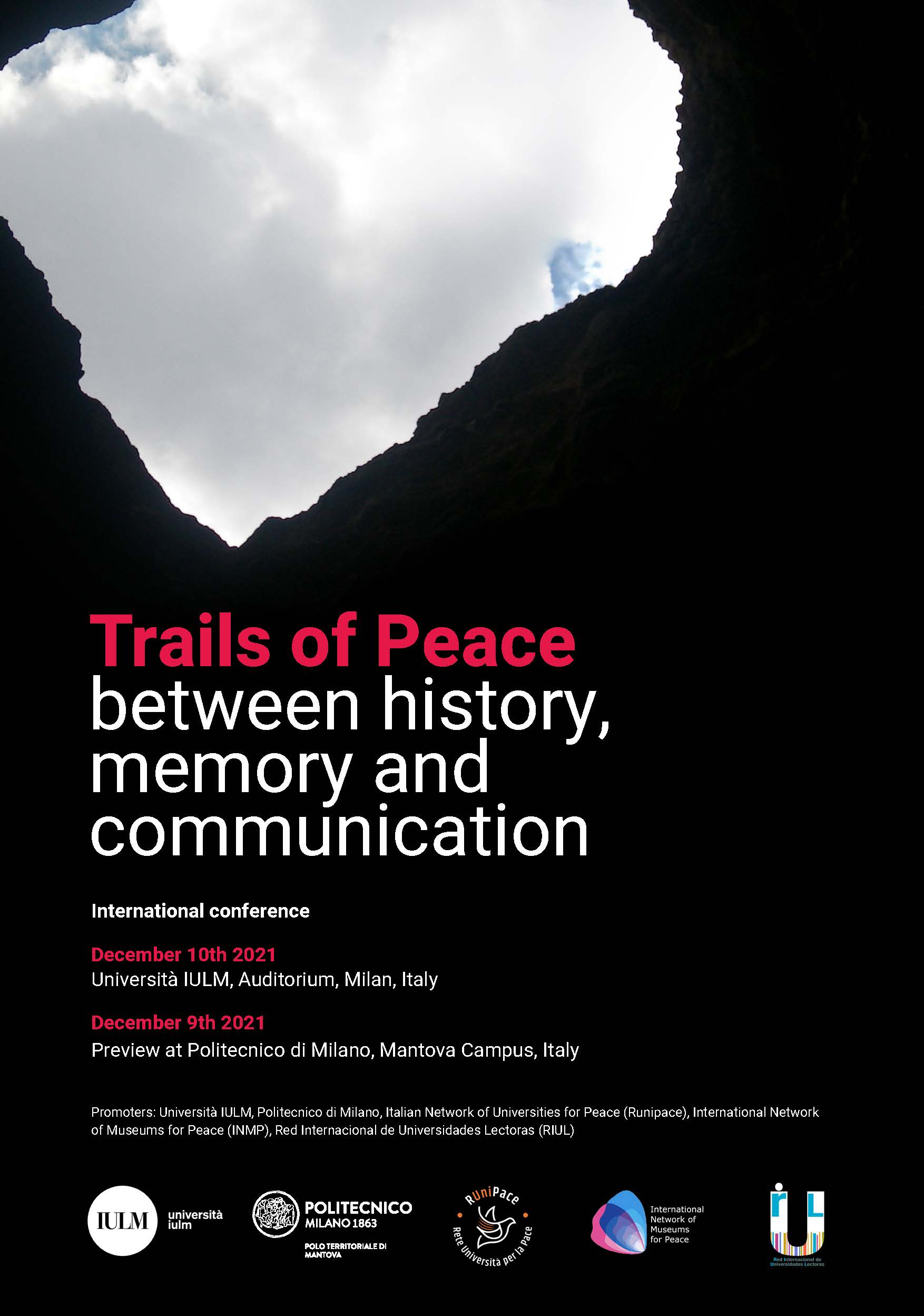 Congreso Internacional TRAILS OF PEACE. History, Memory and Communication en Milán 9 y 10 de Diciembre