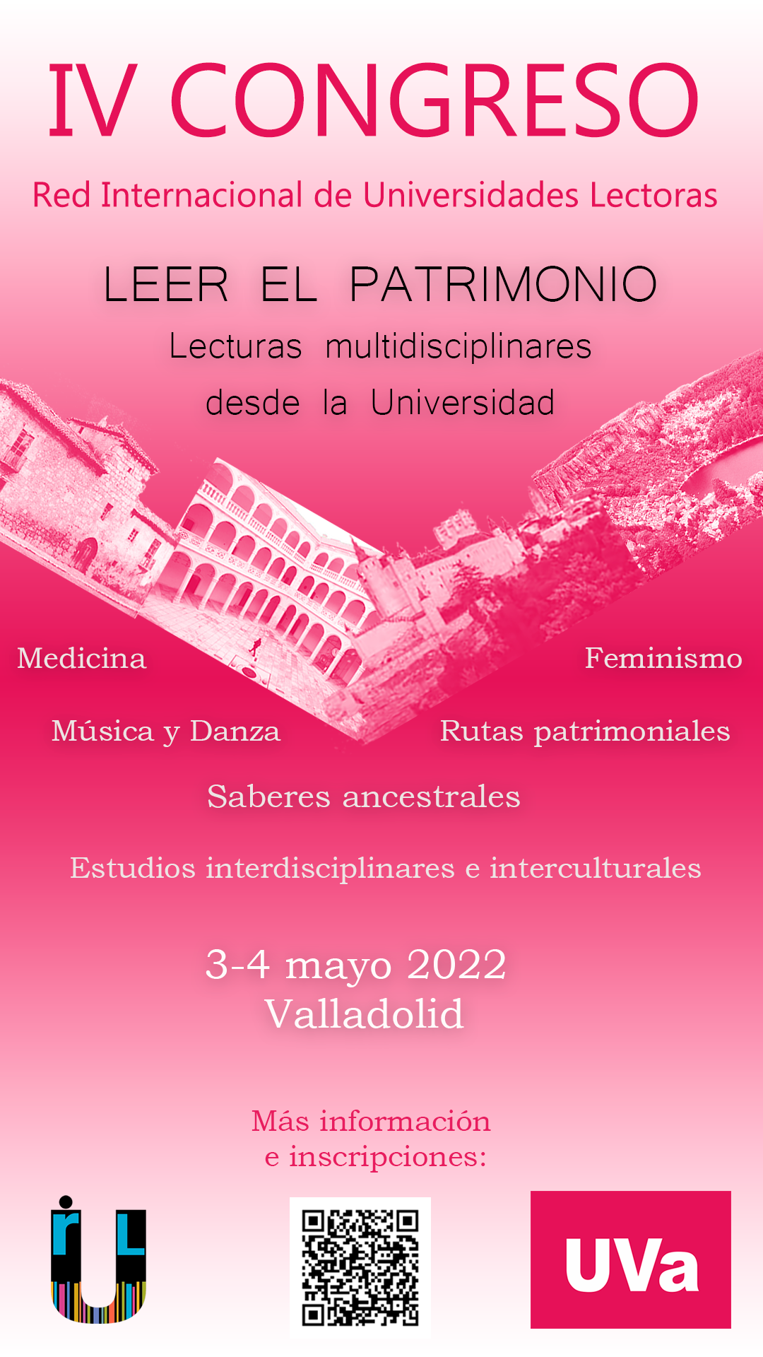 Convocado el IV Congreso Internacional de RIUL "Lecturas del Patrimonio" y el XIII  Plenario de la Red Internacional de Universidades Lectoras