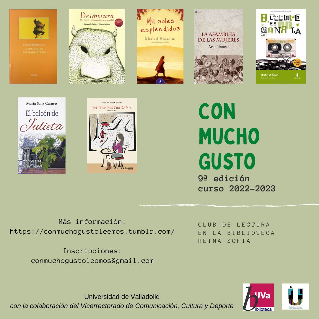 Club de Lectura organizado por la Universidad de Valladolid, curso 2022-2023