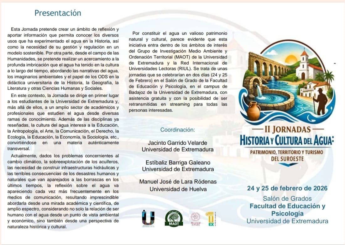 II Jornadas “Historia y cultura del agua”