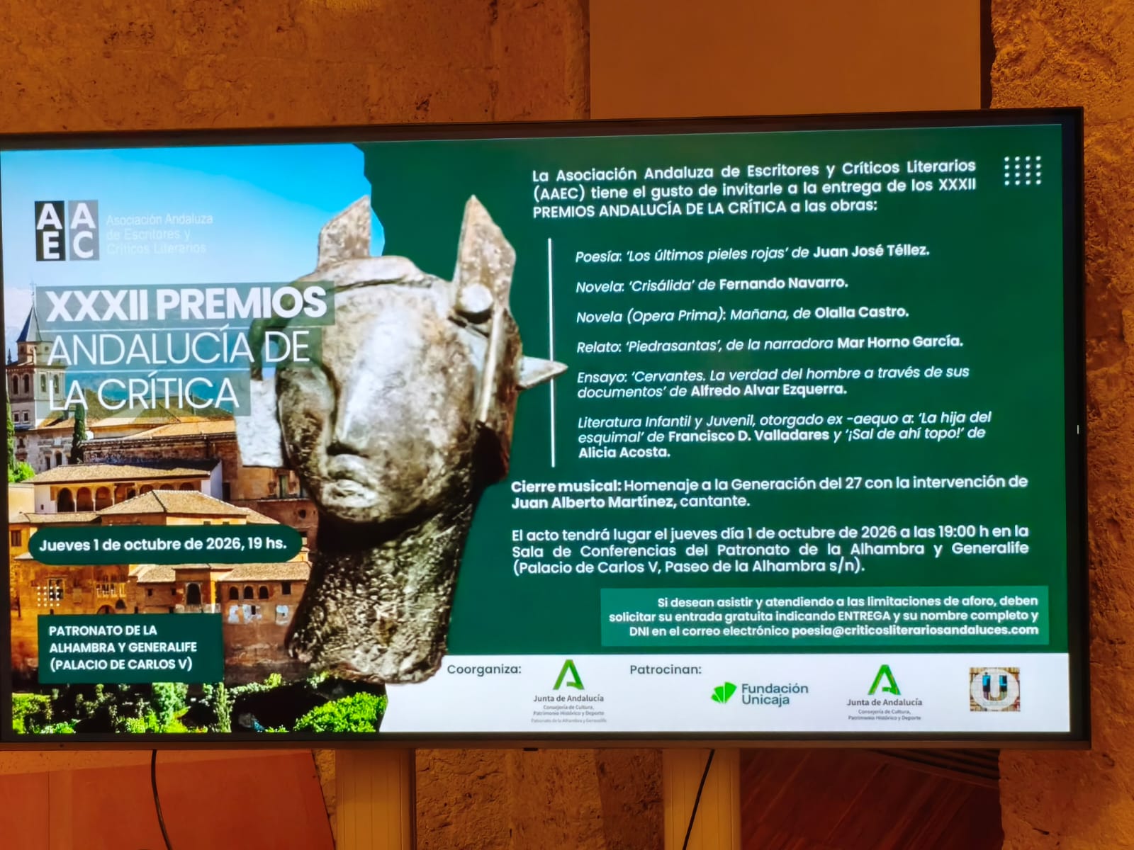 📚 La Literatura Infantil y Juvenil, protagonista en los XXXII Premios Andalucía de la Crítica