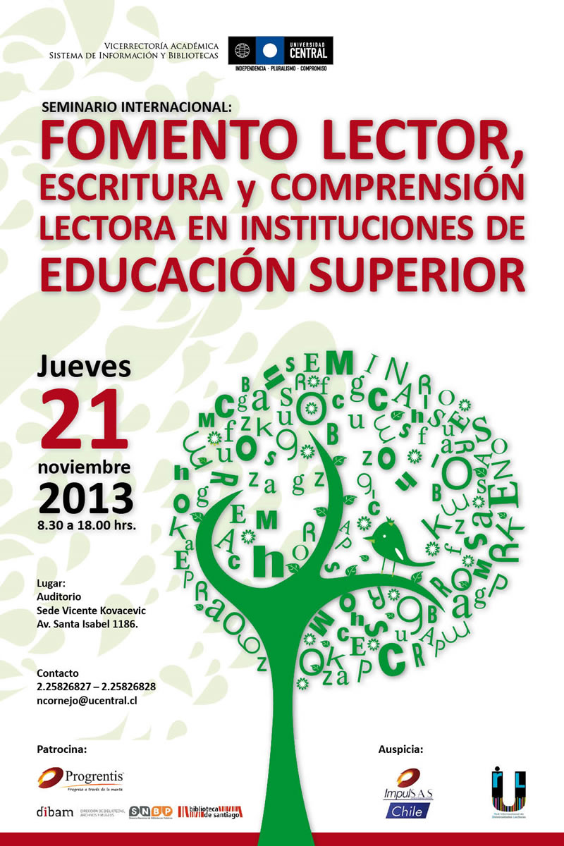 SEMINARIO INTERNACIONAL. FOMENTO LECTOR, ESCRITURA Y DESARROLLO DE LACOMPRENSIÓN LECTORA EN INSTITUCIONES DE EDUCACION SUPERIOR