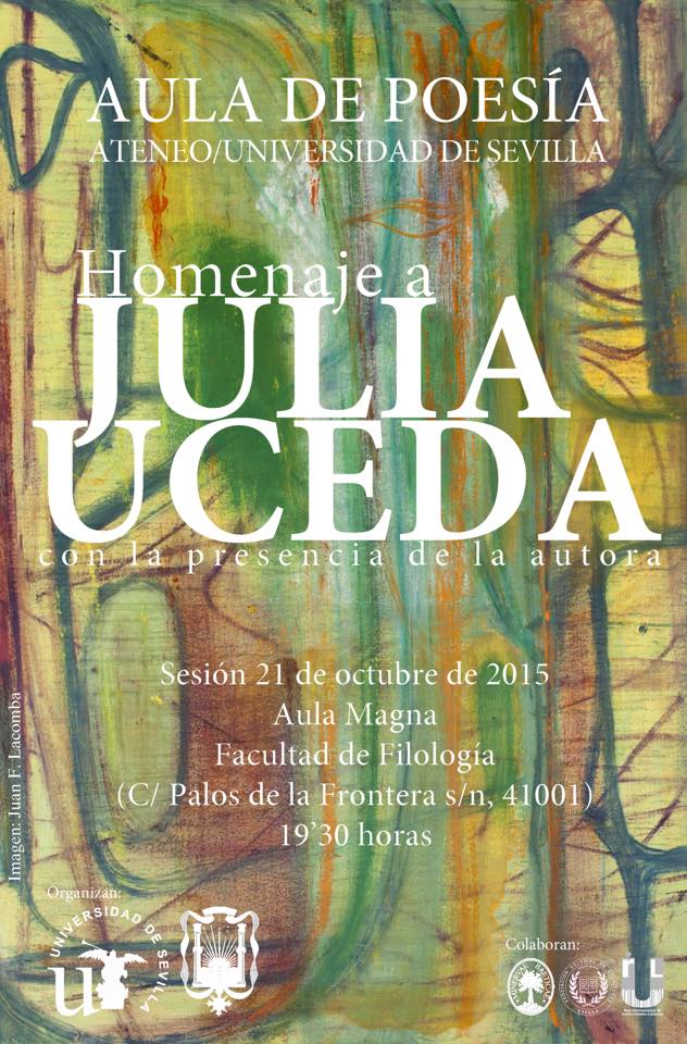 La poeta Julia Uceda regresará a la Universidad de Sevilla a sus 90 años en un excepcional homenaje