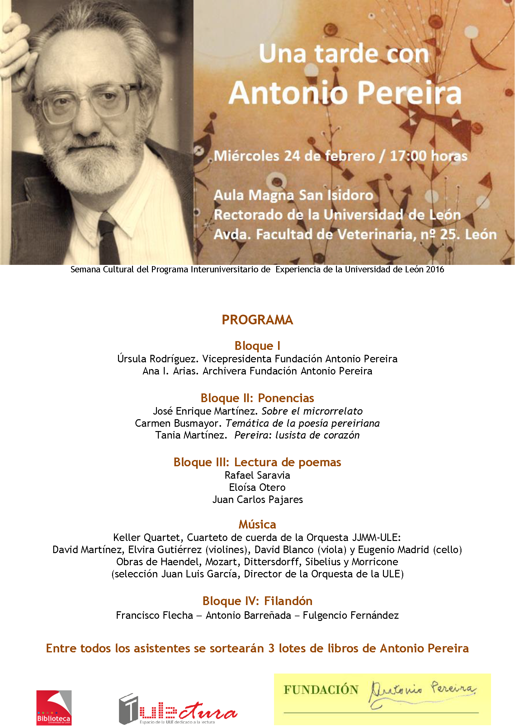 Una tarde con Antonio Pereira