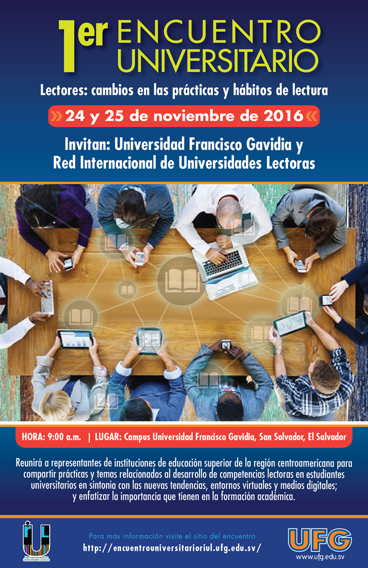 1er Encuentro Universitario “Lectores: cambios en las prácticas y hábitos de lectura” 