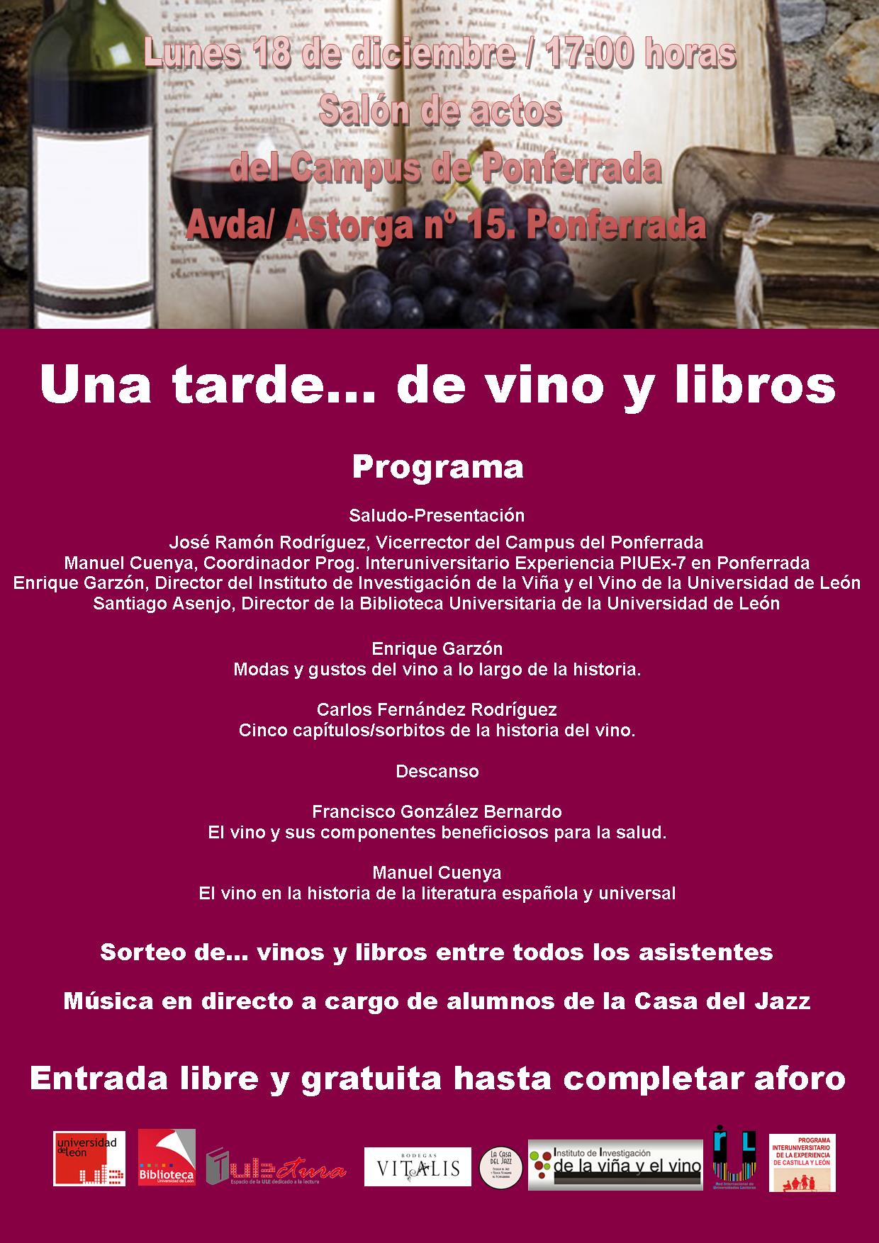 Una tarde… de vino y libros